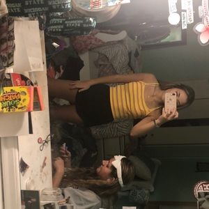 Cute striped yellow tank